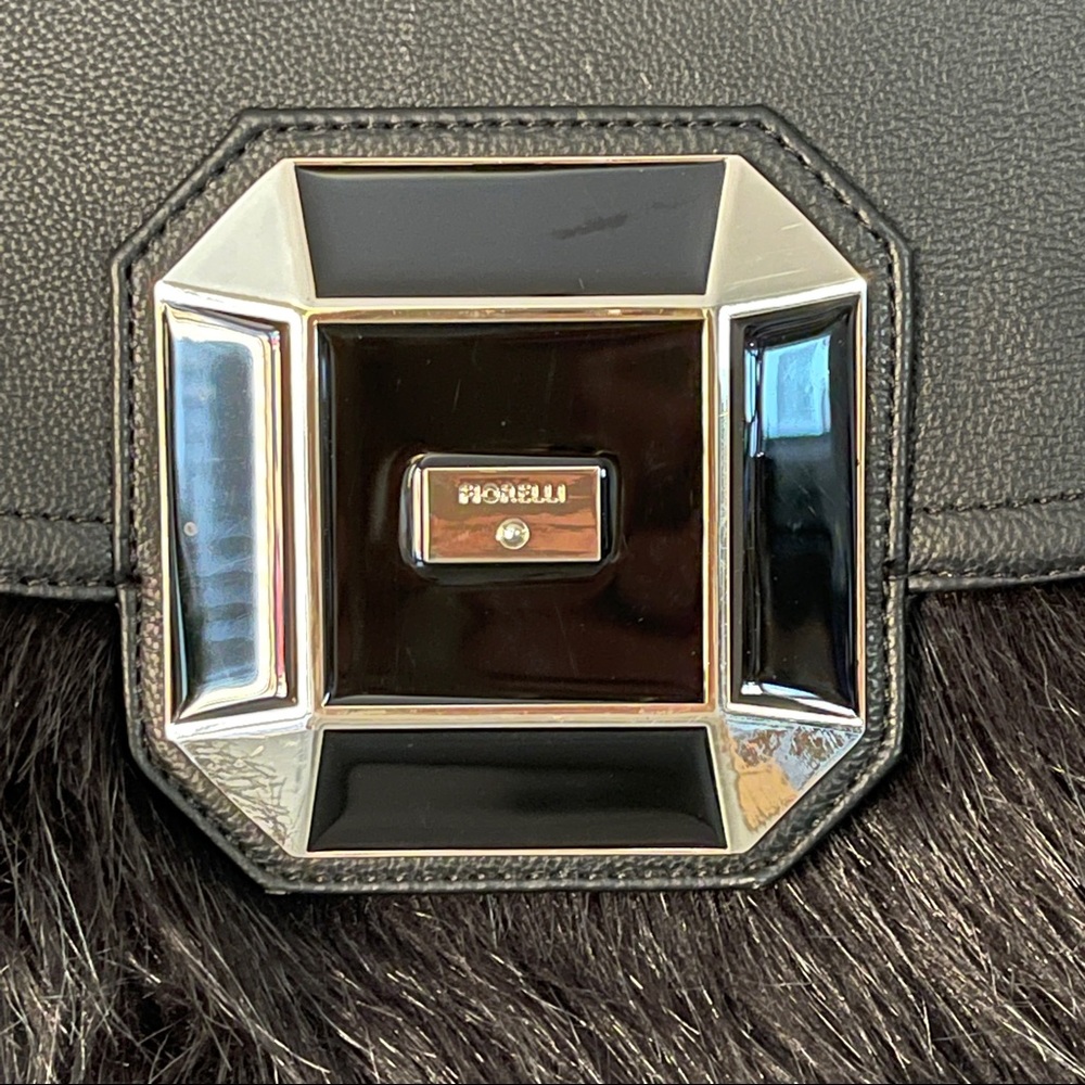 Fiorelli Handbag Black Faux Fur Satchel - Picture 5 of 11